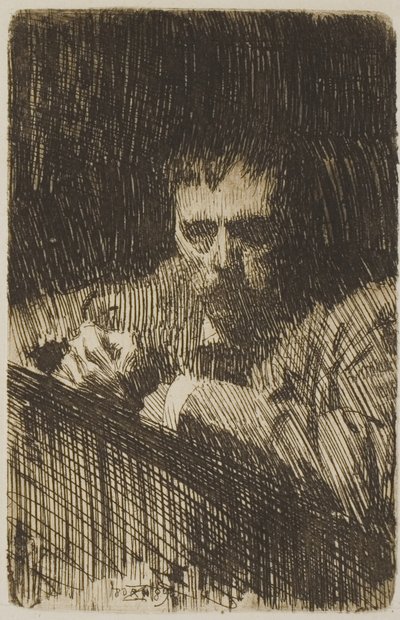Bir Ressam-Etcher (Otoportre) by Anders Leonard Zorn