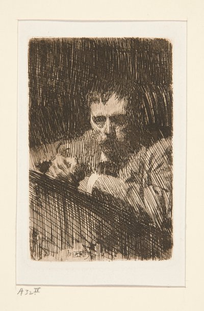 Bir Ressam-Etcher (otoportre) by Anders Leonard Zorn