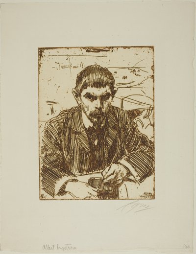 Albert Engström by Anders Leonard Zorn