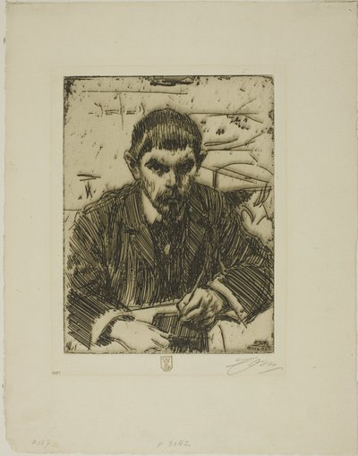 Albert Engström by Anders Leonard Zorn