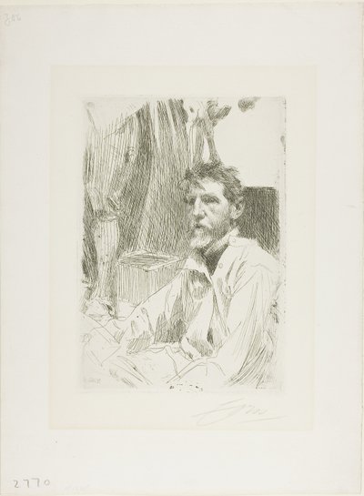 Ağustos Aziz Gaudens by Anders Leonard Zorn