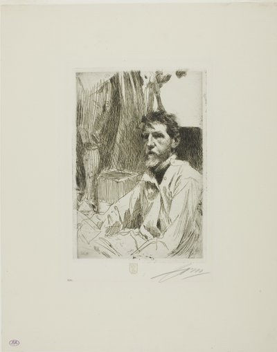 Ağustos Aziz Gaudens by Anders Leonard Zorn