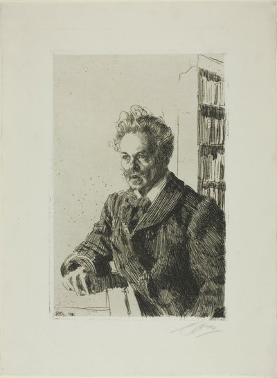 Ağustos Strindberg by Anders Leonard Zorn