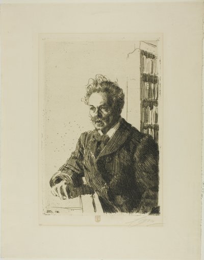 Ağustos Strindberg by Anders Leonard Zorn