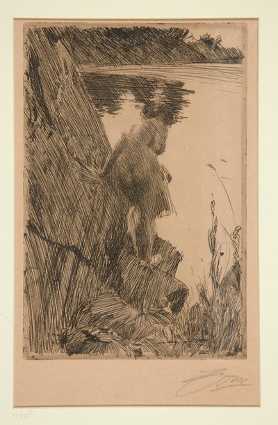 Yıkanan (Akşam) III by Anders Leonard Zorn