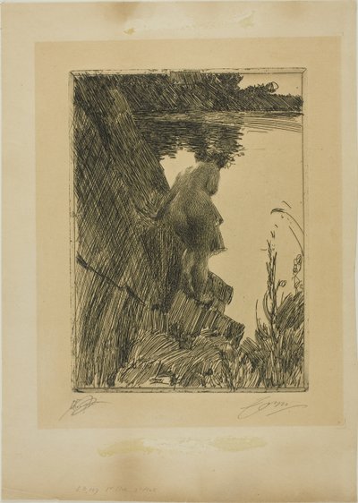 Yıkanan (Akşam) II by Anders Leonard Zorn