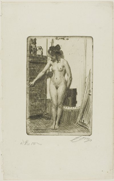 sobanın önünde by Anders Leonard Zorn