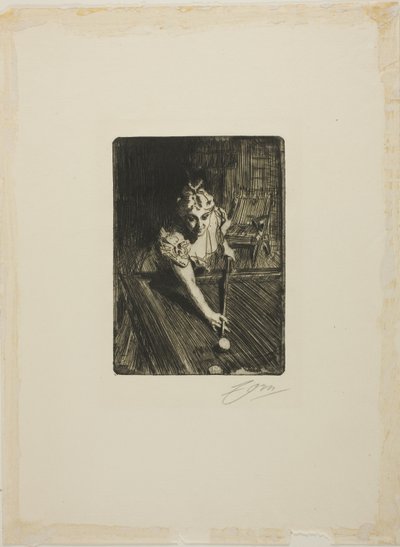 Bilardo by Anders Leonard Zorn
