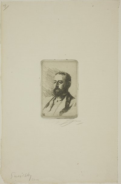 carl snoilsky by Anders Leonard Zorn