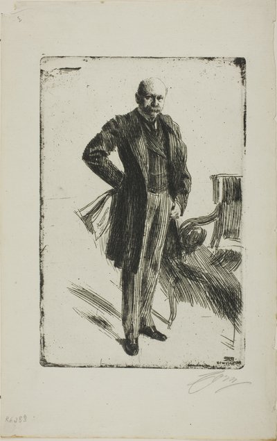 Albay Lamont I (Bütün uzunluk) by Anders Leonard Zorn