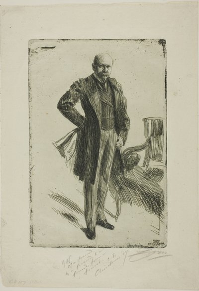 Albay Lamont I (Bütün uzunluk) by Anders Leonard Zorn