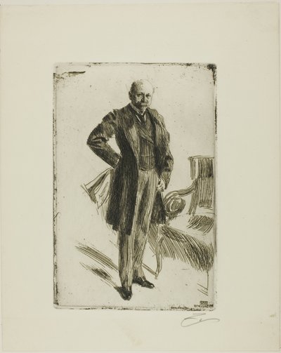 Albay Lamont I (Bütün uzunluk) by Anders Leonard Zorn
