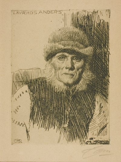 Dalecarlian Köylü (Lavards Anders) by Anders Leonard Zorn