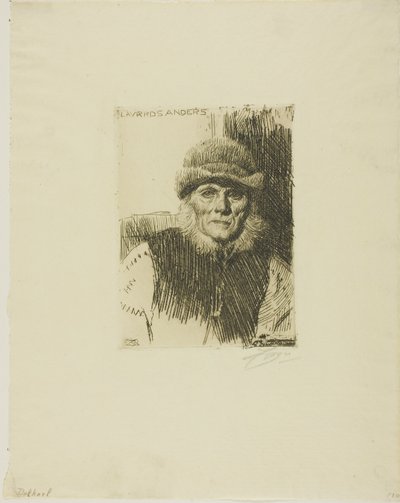 Dalecarlian Köylü (Lavards Anders) by Anders Leonard Zorn