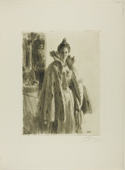 İsveç II H. R. H. Prenses Ingeborg by Anders Leonard Zorn