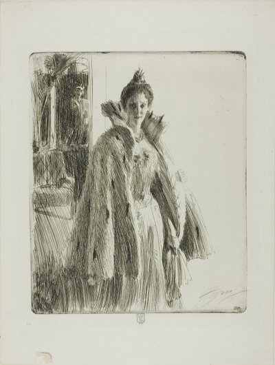 İsveç II H. R. H. Prenses Ingeborg by Anders Leonard Zorn