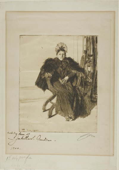 Isabella Gardner by Anders Leonard Zorn