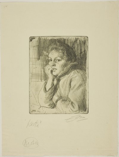 Kesti, bir Mora Köylü by Anders Leonard Zorn