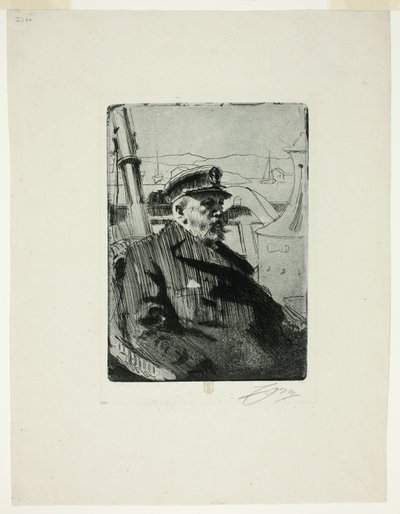 Kral Oscar II (İkinci plaka) by Anders Leonard Zorn