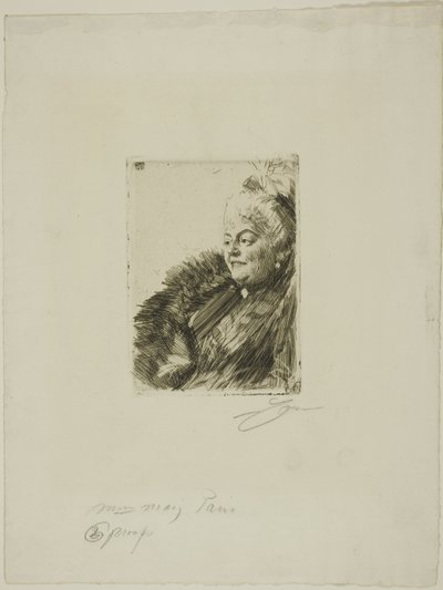 Mme Georges Mayıs II by Anders Leonard Zorn