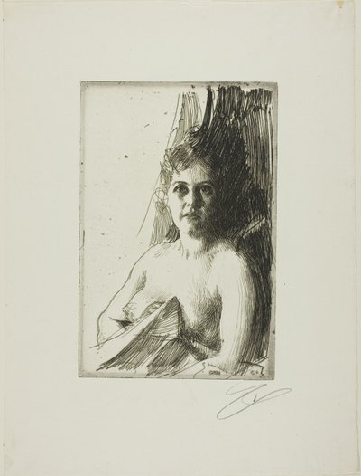 çıplak çalışma III by Anders Leonard Zorn