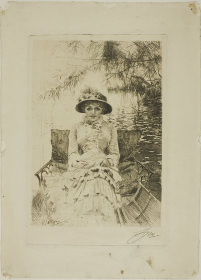 Thames üzerinde by Anders Leonard Zorn