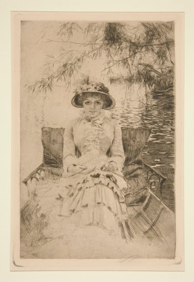 Thames üzerinde by Anders Leonard Zorn