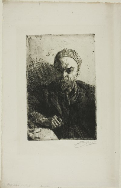 Paul Verlaine ben by Anders Leonard Zorn