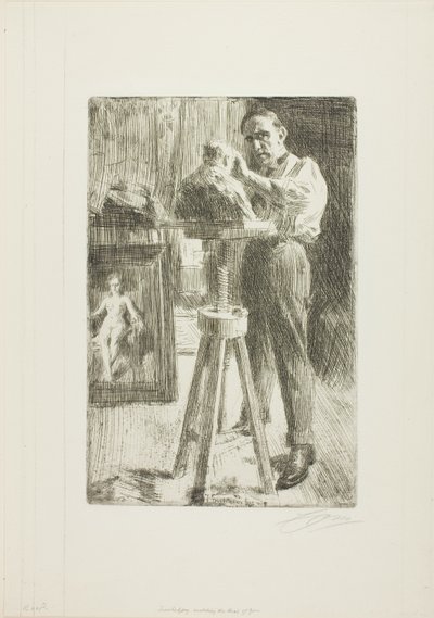 Prens Paul Troubetzköy I (Tüm uzunluk) by Anders Leonard Zorn