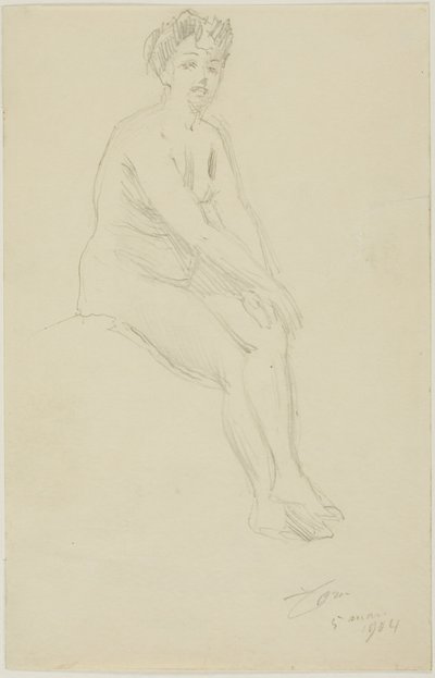 Oturan Kadın Çıplak by Anders Leonard Zorn