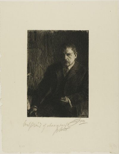 Otoportre 1904 I by Anders Leonard Zorn