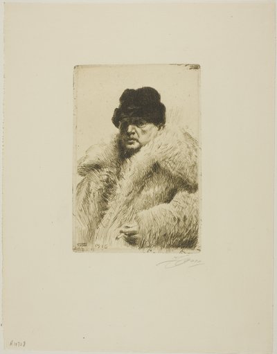 Otoportre 1916 by Anders Leonard Zorn