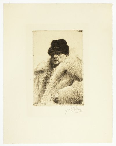 Otoportre 1916 by Anders Leonard Zorn