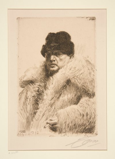 Otoportre 1916 by Anders Leonard Zorn