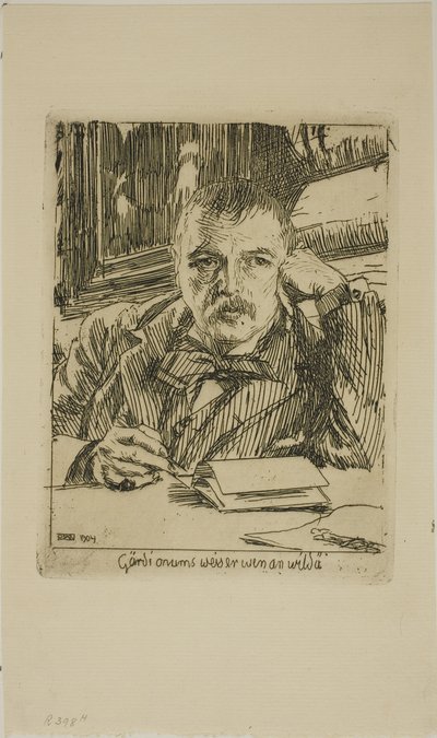Yazılı Otoportre by Anders Leonard Zorn