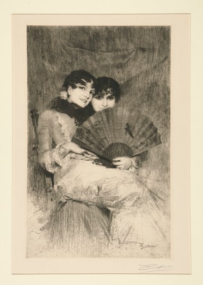 İspanyol Kızkardeşler by Anders Leonard Zorn