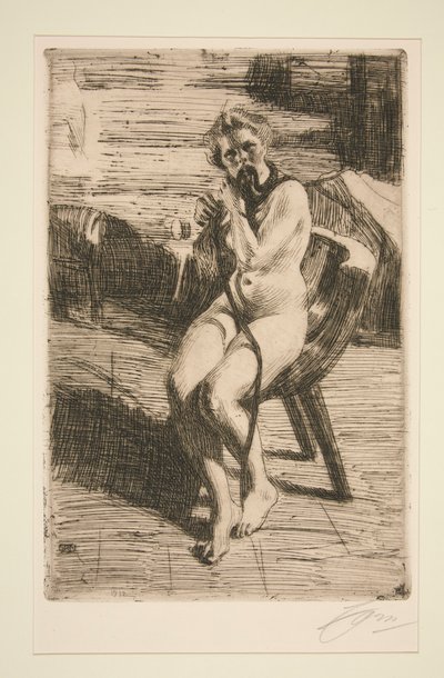 Saç Kurdelesi, 1912 by Anders Leonard Zorn