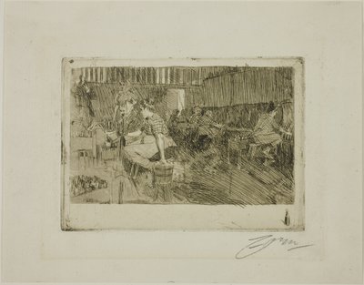 Küçük Bira Fabrikası by Anders Leonard Zorn