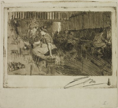 Küçük Bira Fabrikası by Anders Leonard Zorn
