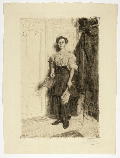yeni hizmetçi by Anders Leonard Zorn
