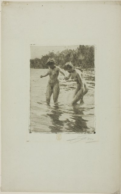 iki banyocu by Anders Leonard Zorn