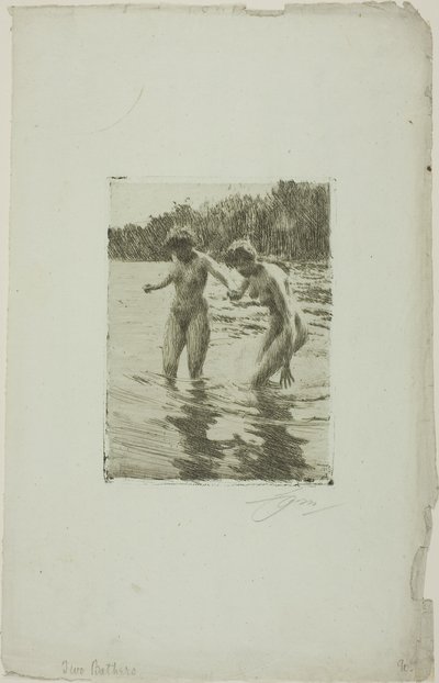 iki banyocu by Anders Leonard Zorn