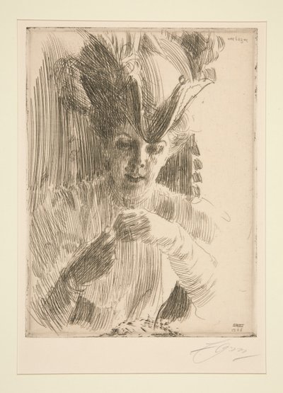 Une Bague (Bayan Wentzel Hagelslam) by Anders Leonard Zorn
