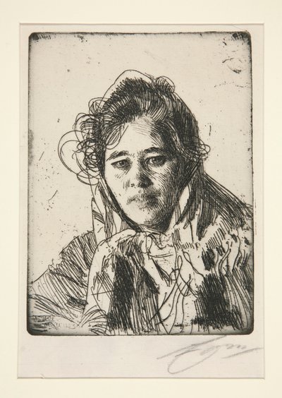 Moralı Genç Kız (Krakberg) by Anders Leonard Zorn