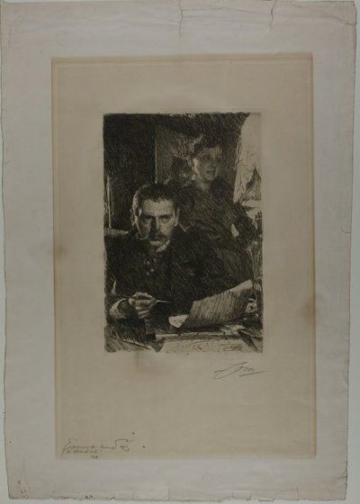 Zorn ve Karısı by Anders Leonard Zorn