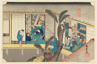 Akasaka, Intelli r f üyesi, üye Tefi fty-Thre S Tachi sesi s f te şehir derecesi daha düşük d (şehir derecesi ana dağ eklemi) by Ando Hiroshige