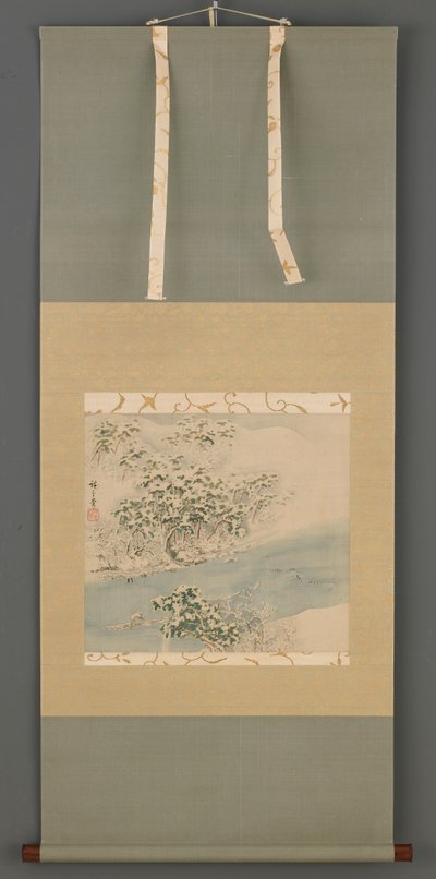 Karda Arashiyama, Edo dönemi, 19. yüzyıl. by Ando Hiroshige