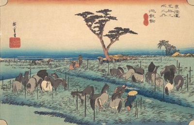 Chiriu, İstasyon No. 40, yakl. 1834., yaklaşık 1834. by Ando Hiroshige