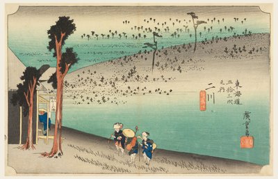 Futagawa Çayevi, Tokaido Yolu'nun Elli Üç İstasyonunda (Tokaido Gojusan Tsugi-no Uchi) by Ando Hiroshige