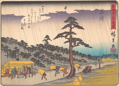 Futakawa, Tokaido Yolunun Elli Üç İstasyonu serisinden, Earl..., 20. yüzyılın başlarında. by Ando Hiroshige